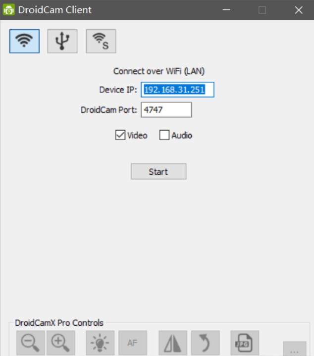 DroidCamX Wireless Webcam Pro截图2